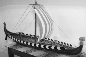 Bilde av Gokstadskipet - modell